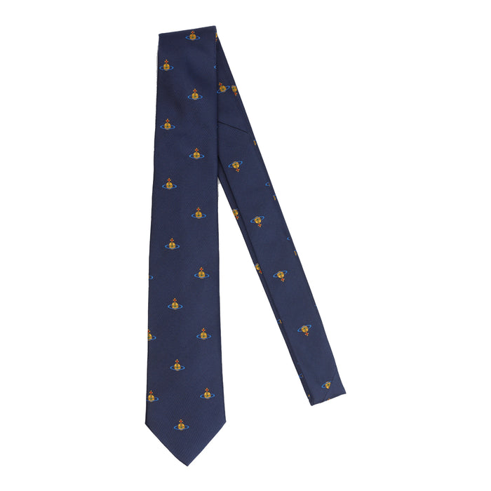 Vivienne Westwood Ties Blue Silk