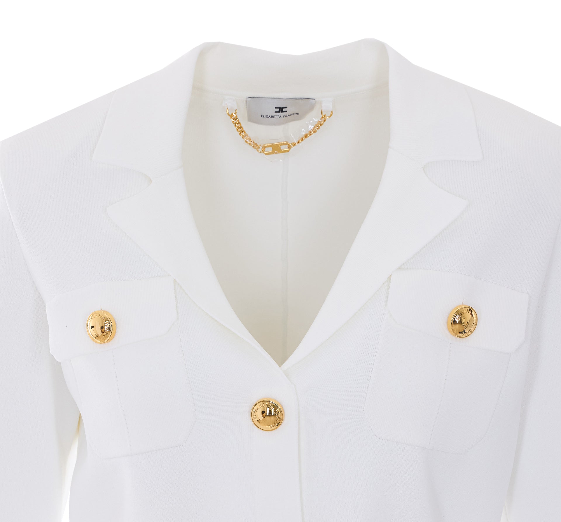 Elisabetta Franchi Sweaters White Viscose