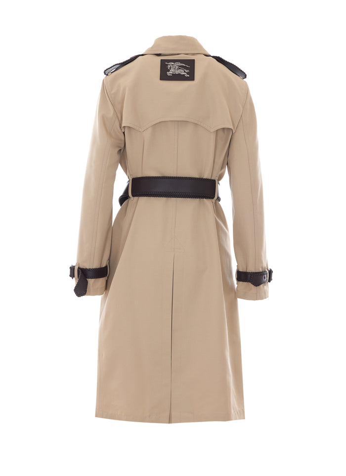 Burberry Coats Beige Silk
