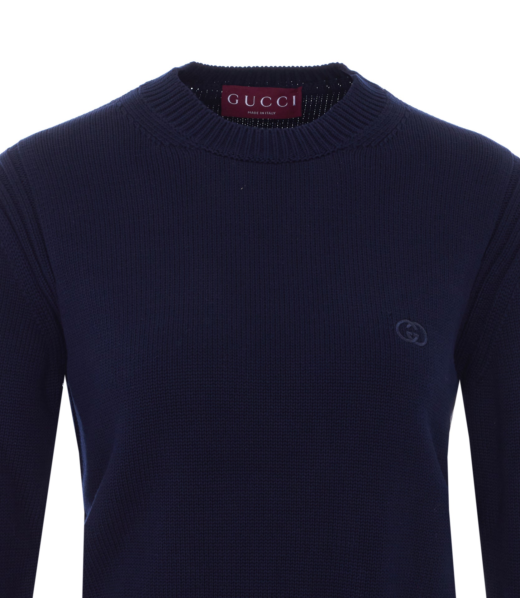 Gucci Sweaters Blue Cotton