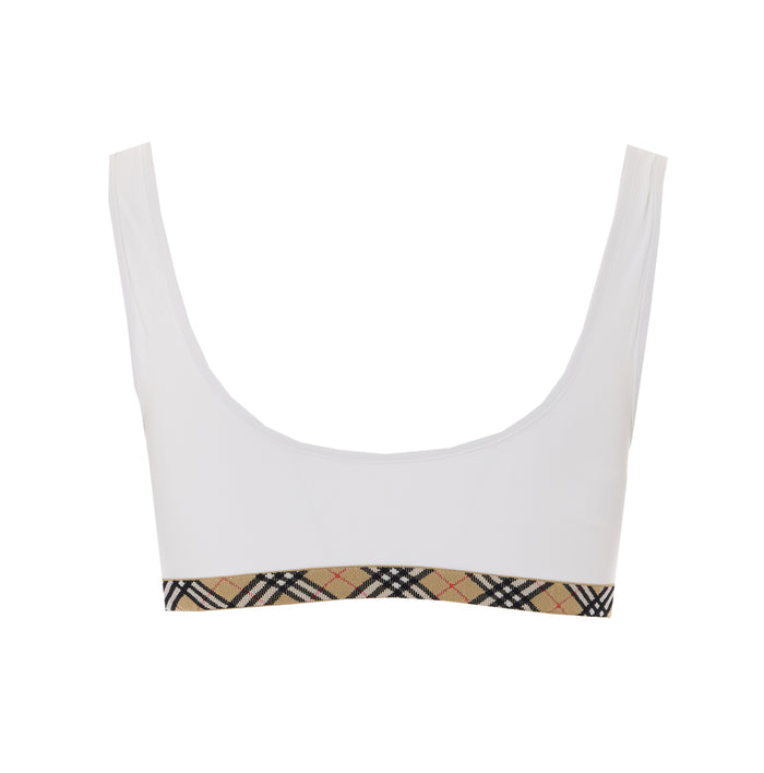 Burberry Top White Polyamide