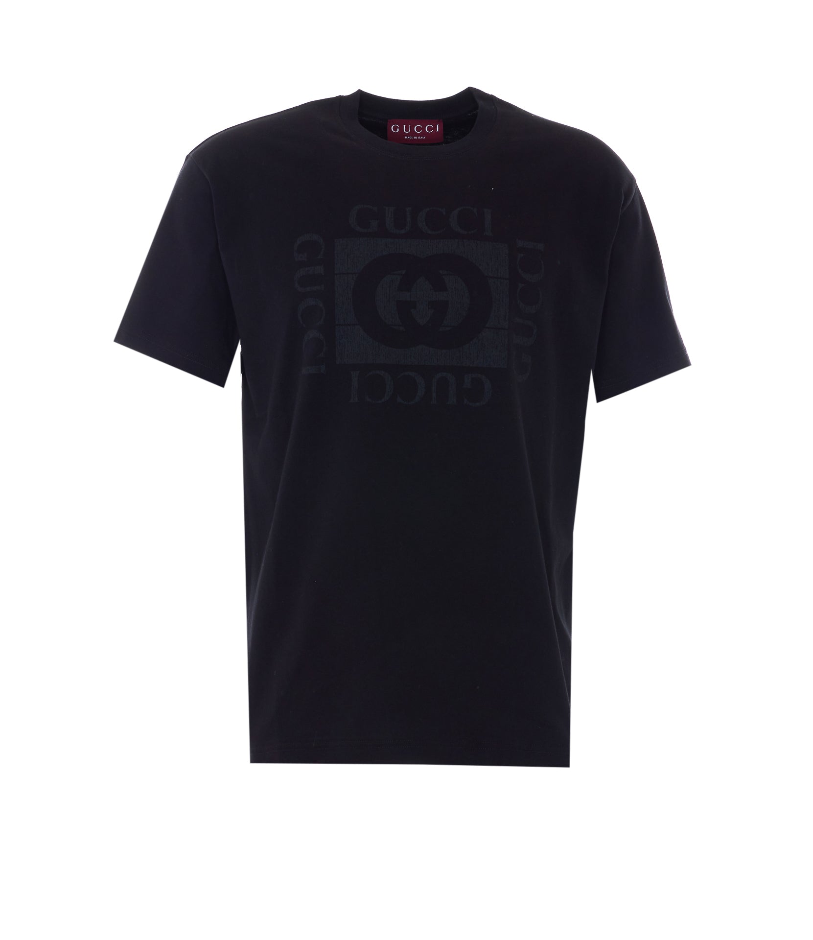 Gucci T-Shirts And Polos Black Cotton