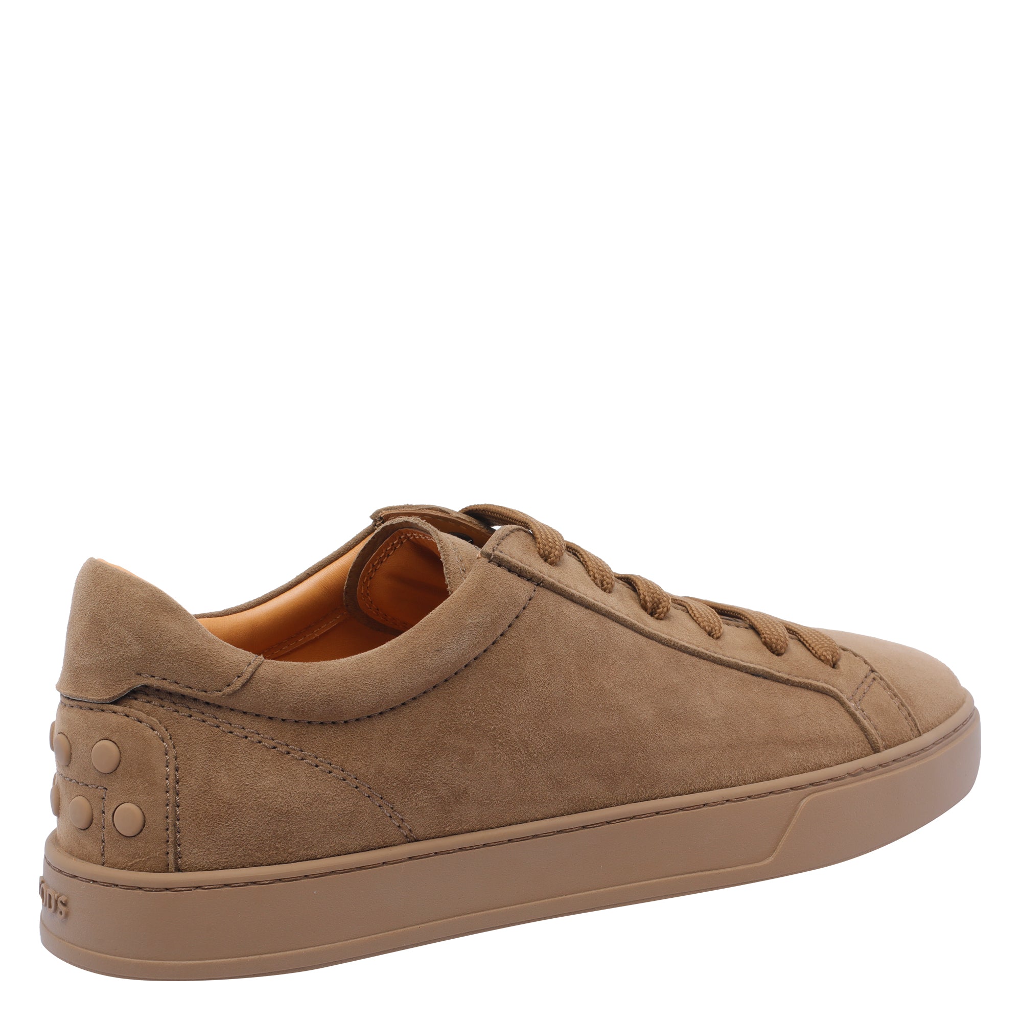 Tods Sneakers Beige Suede Leather/rubber Sole