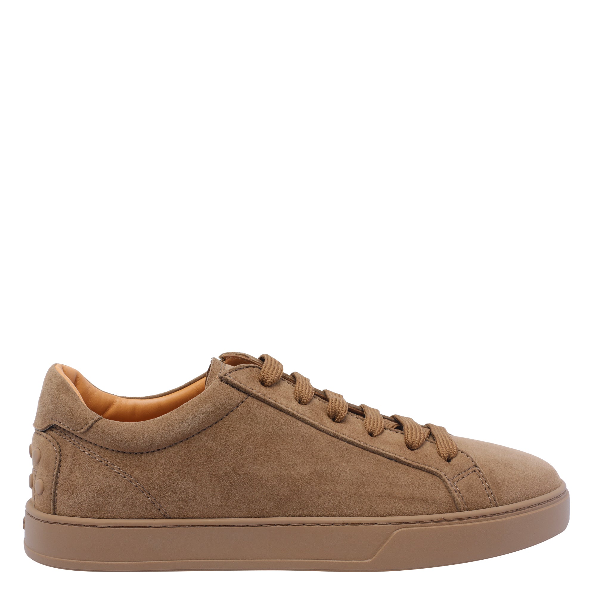 Tods Sneakers Beige Suede Leather/rubber Sole