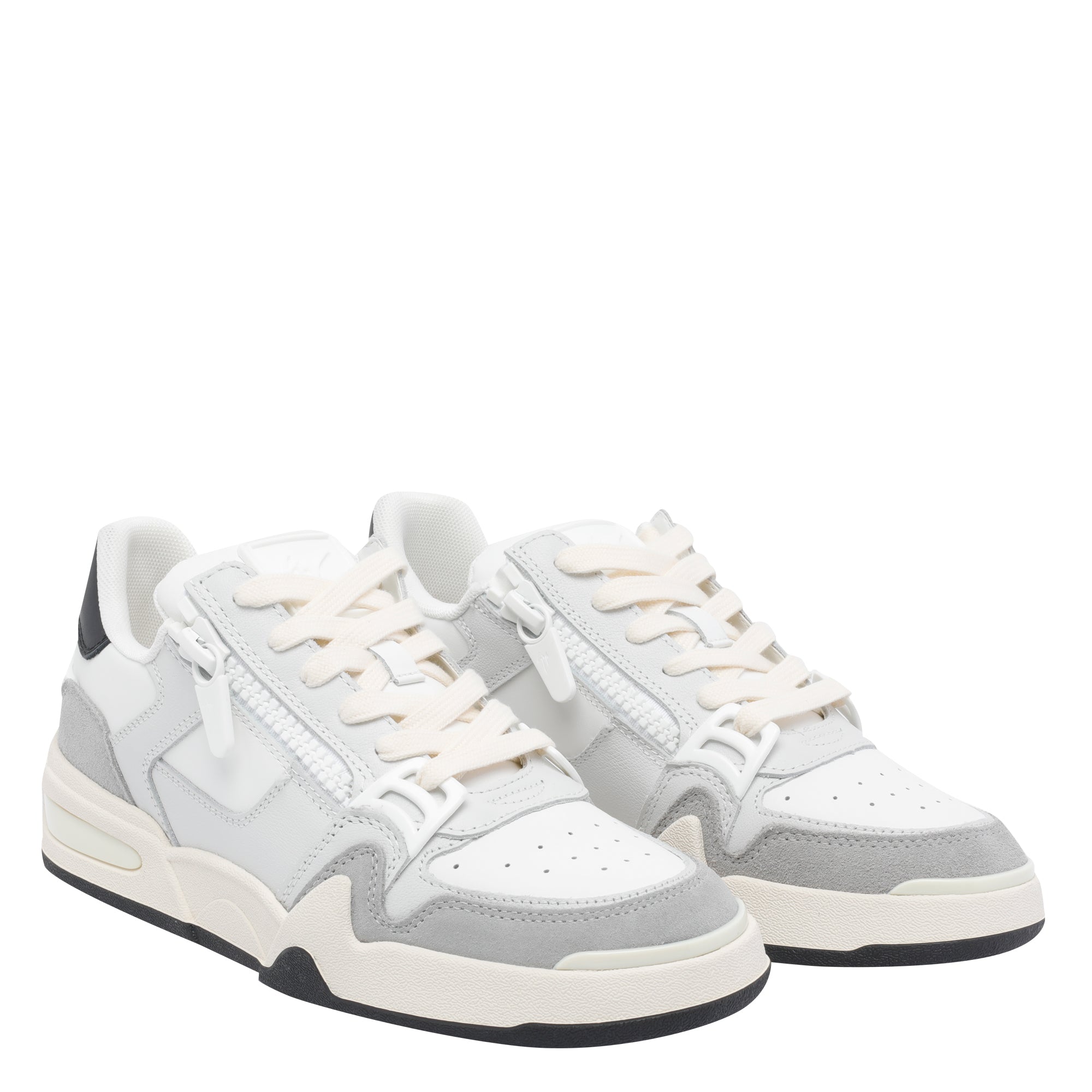Giuseppe Zanotti White Calf Leather/rubber Sole