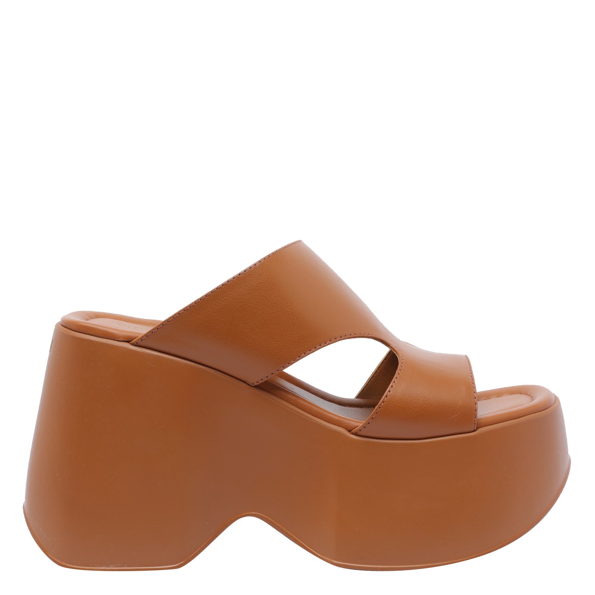 Vic Matie Sandals Brown Calf Leather/rubber Sole