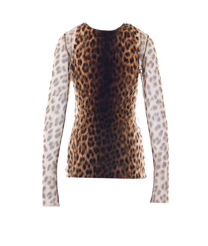Sportmax Top Brown Polyamide