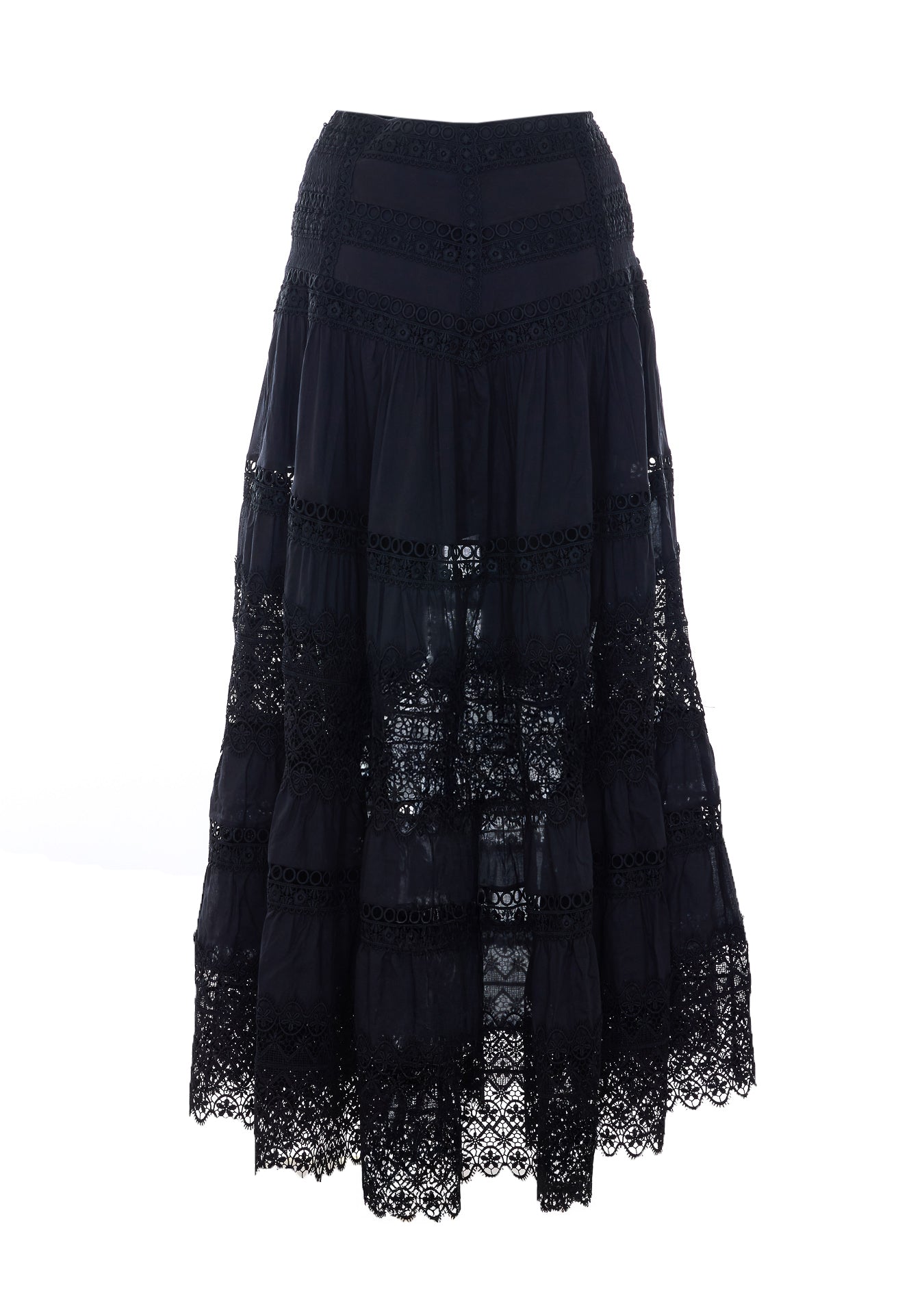 Charoruiz Skirts Black Cotton