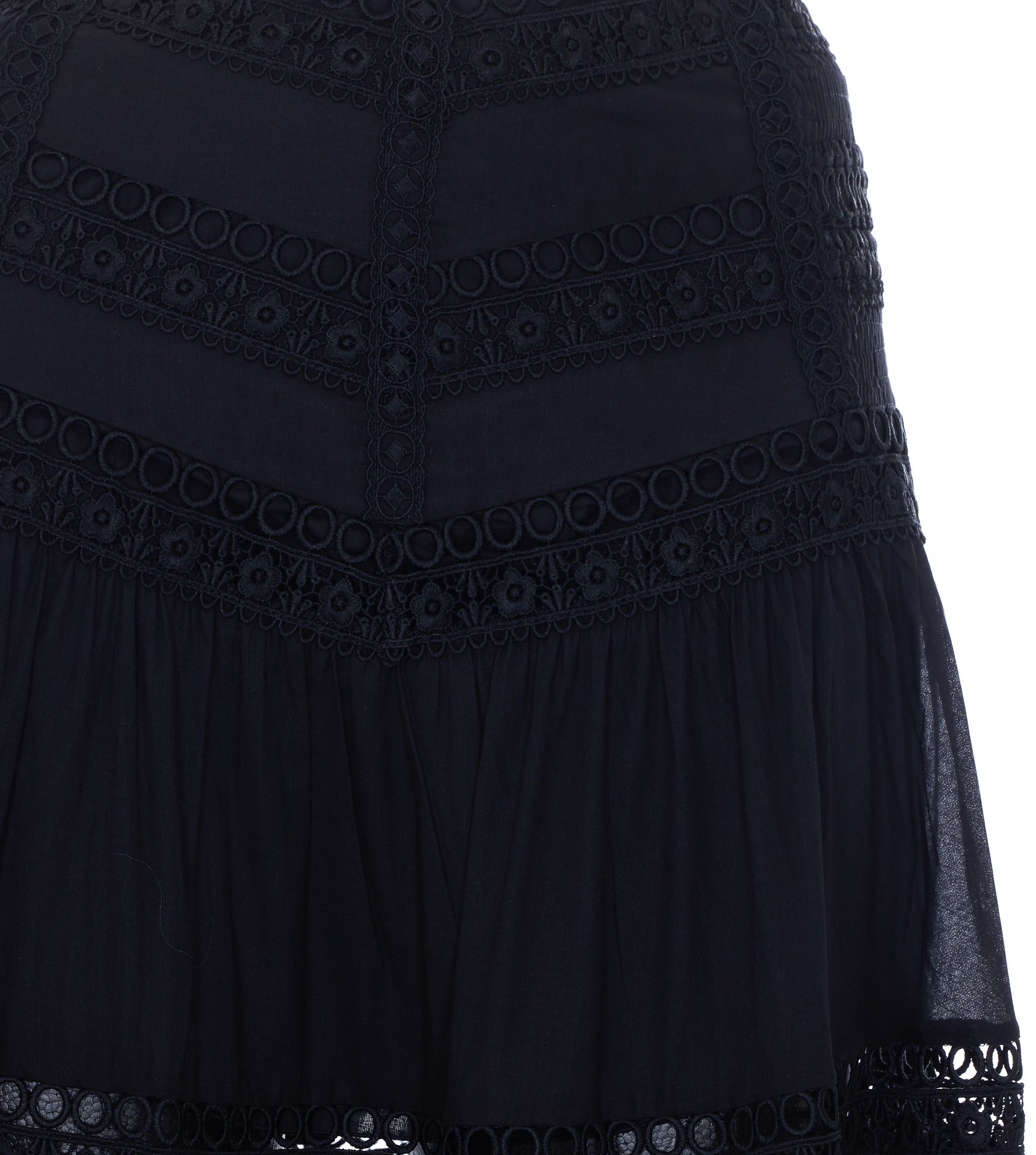 Charoruiz Skirts Black Cotton