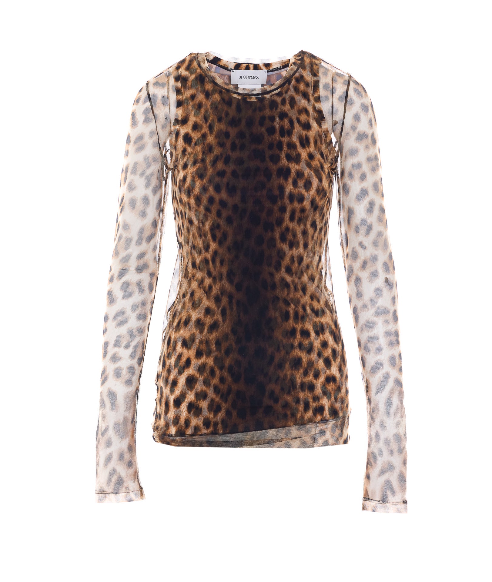 Sportmax Top Brown Polyamide