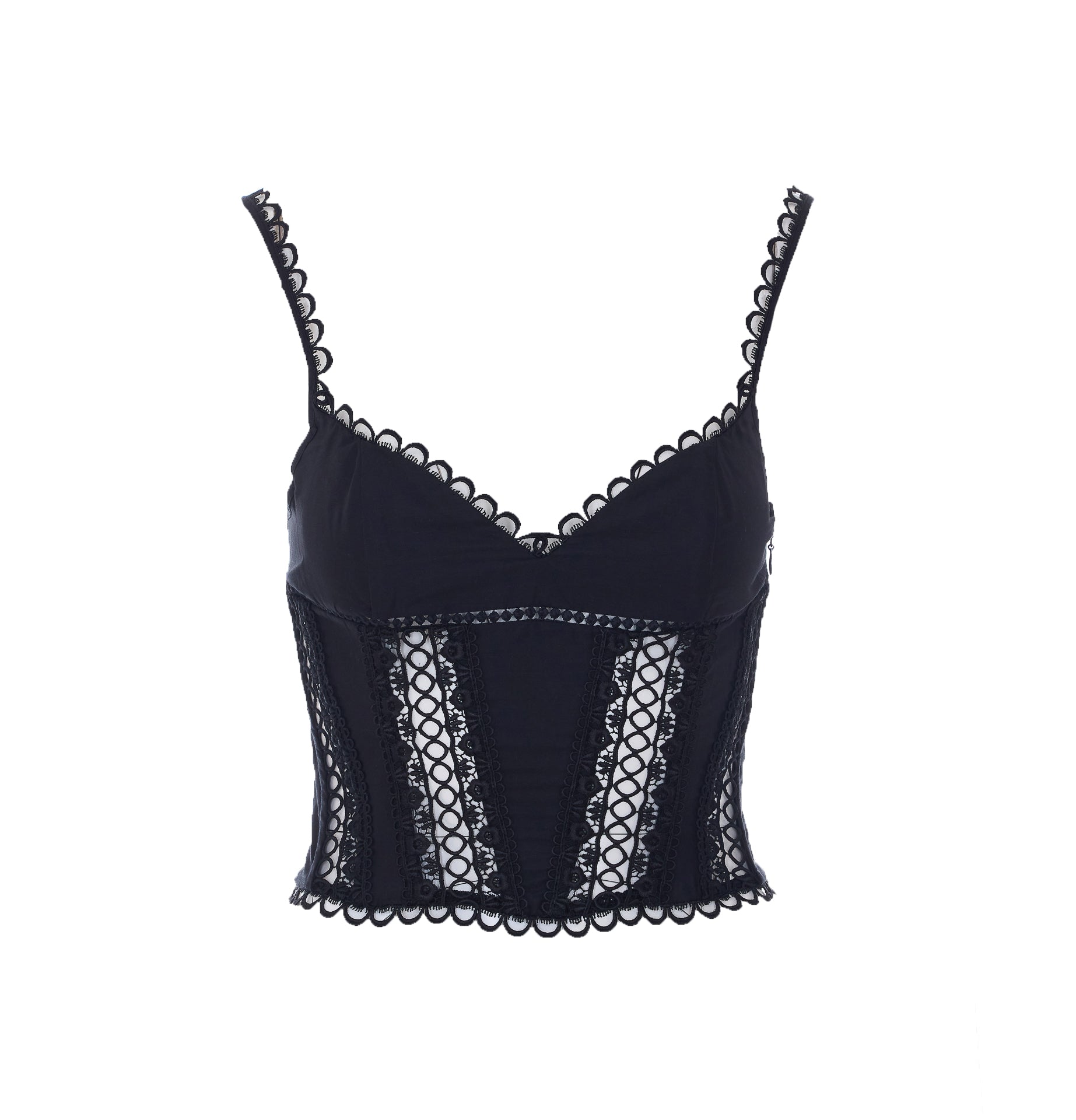 Charoruiz Top Black Cotton