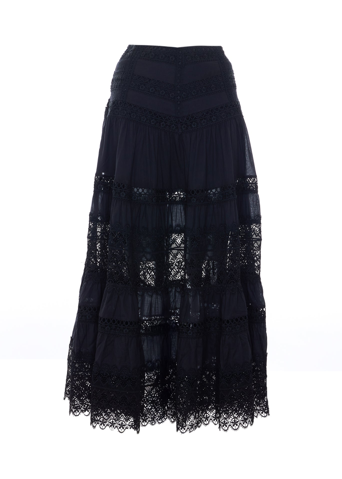 Charoruiz Skirts Black Cotton