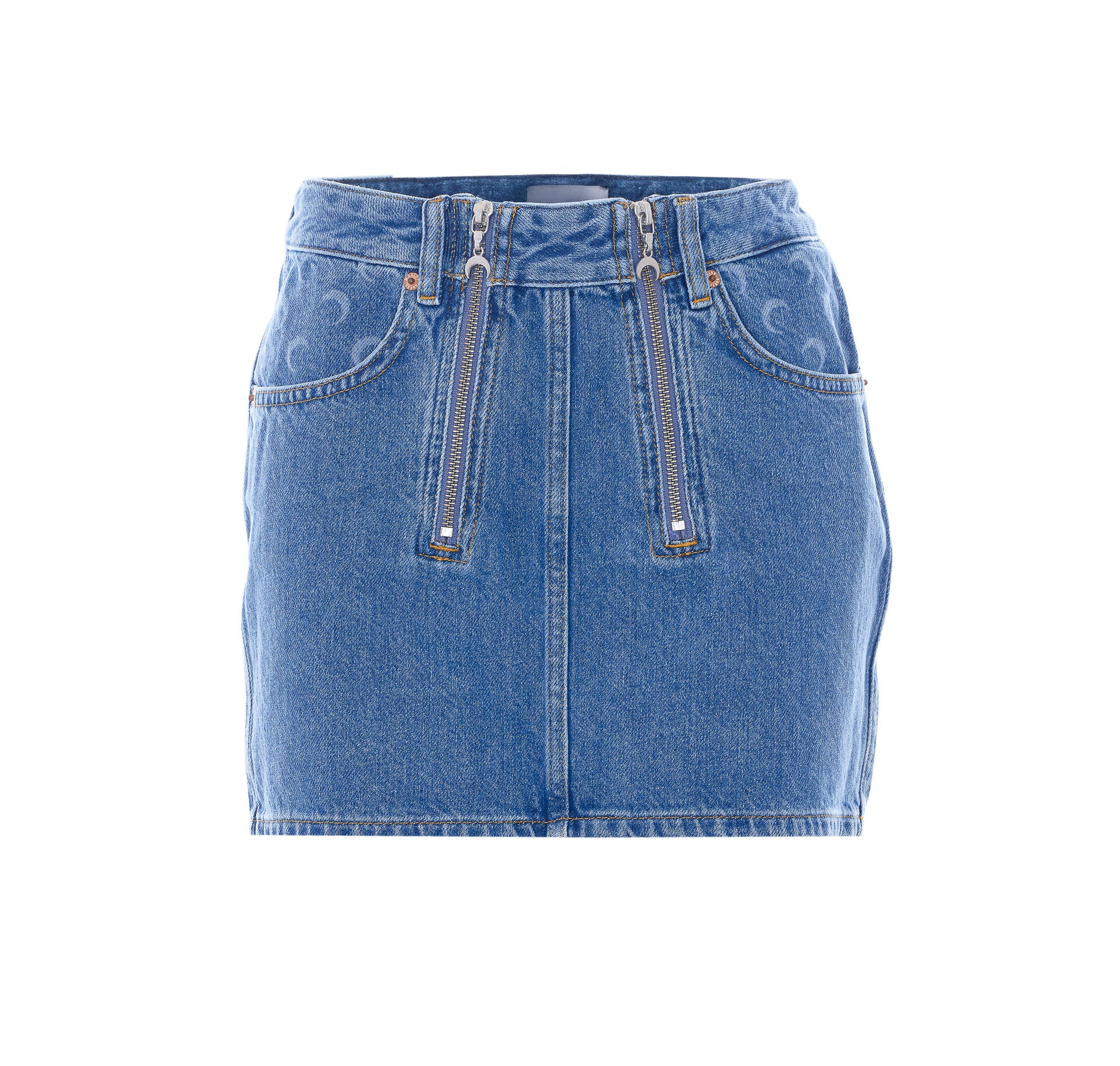 Marine Serre Skirts Blue Cotton