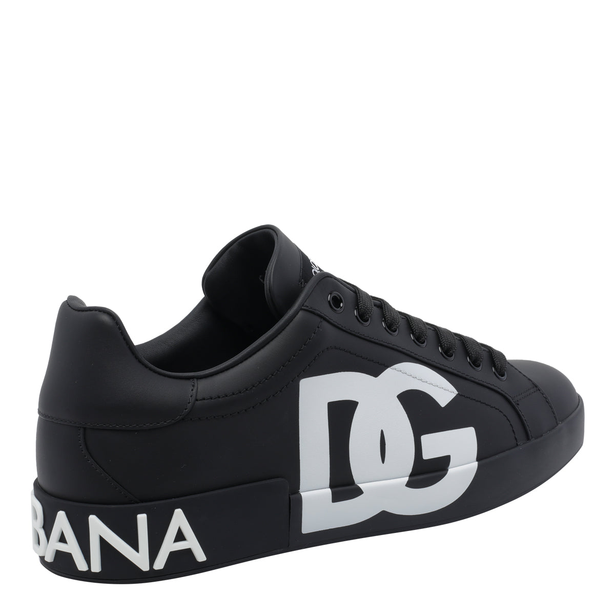 Dolce & Gabbana Black Calf Leather/rubber Sole