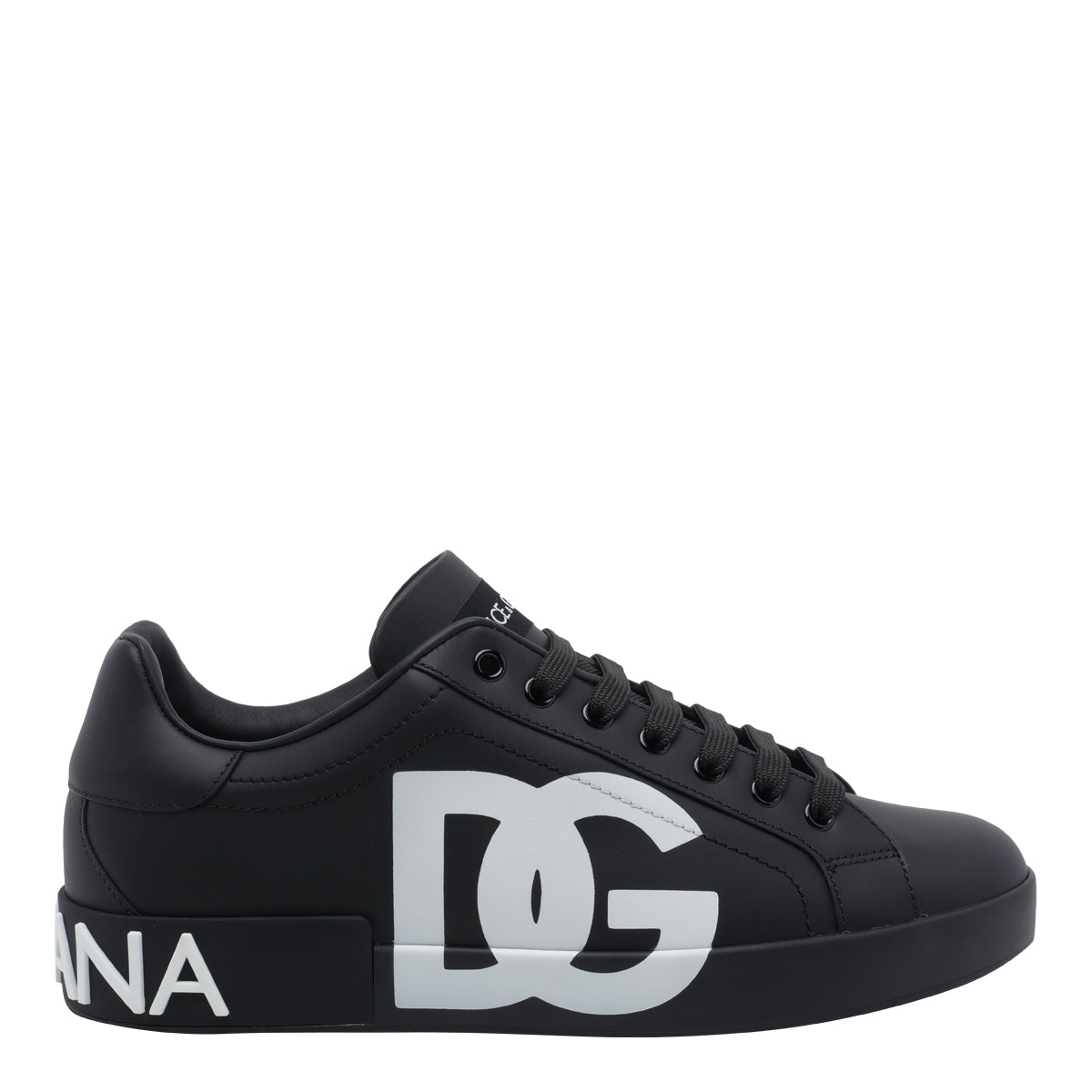 Dolce & Gabbana Black Calf Leather/rubber Sole
