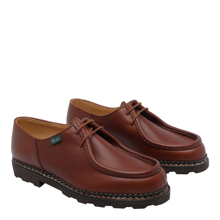 Paraboot Flat Shoes Brown Calf Leather/rubber Sole