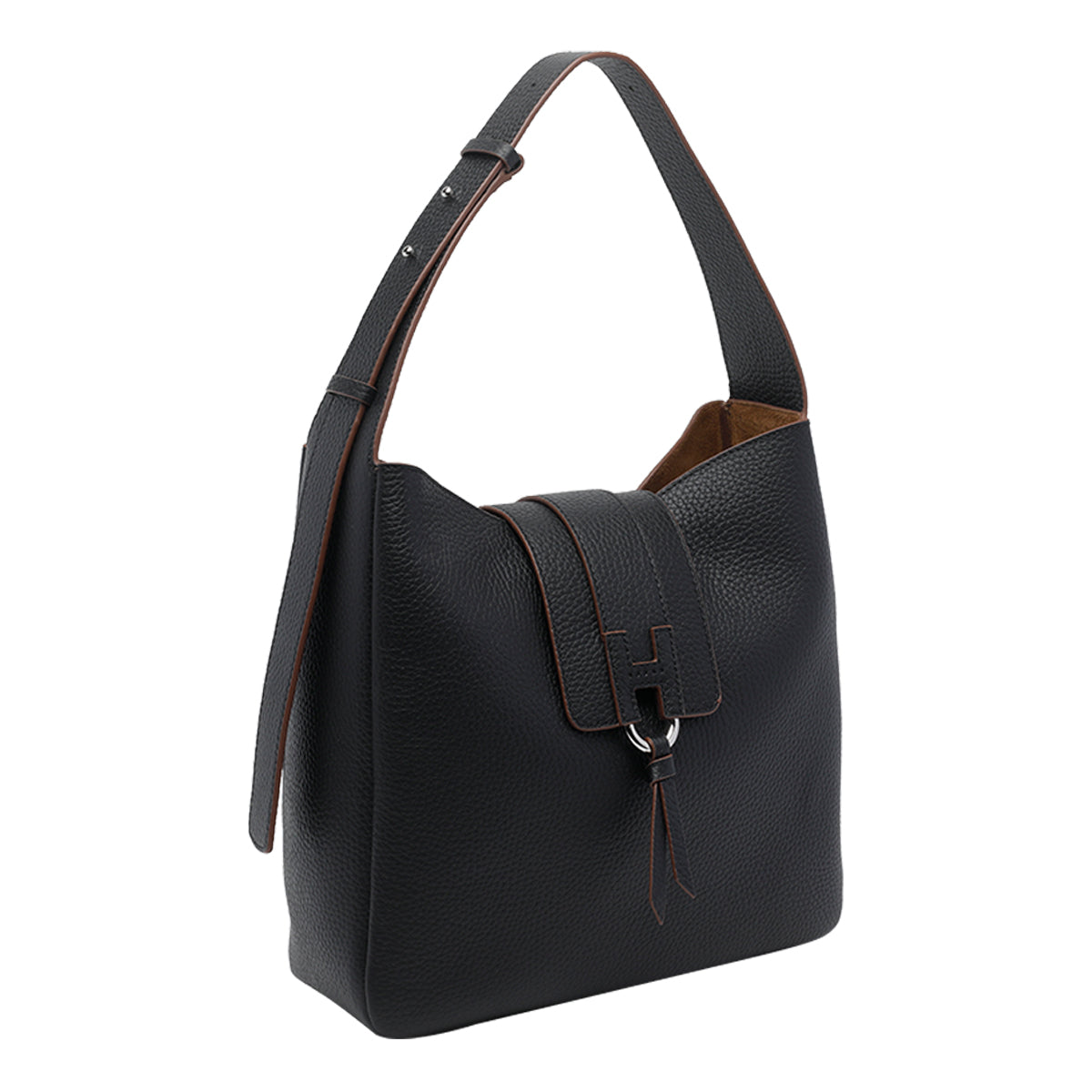 Hogan Black Calf Leather