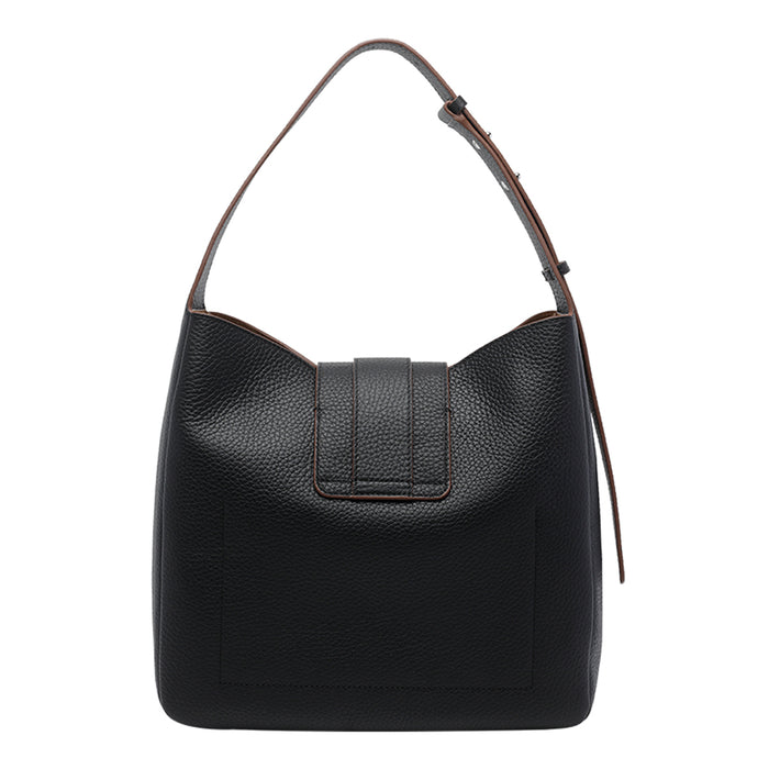 Hogan Black Calf Leather