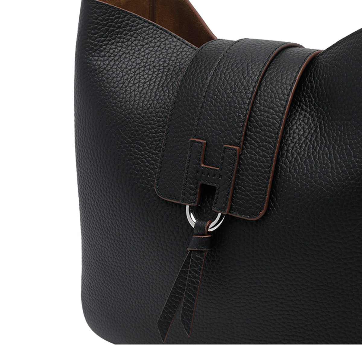 Hogan Black Calf Leather