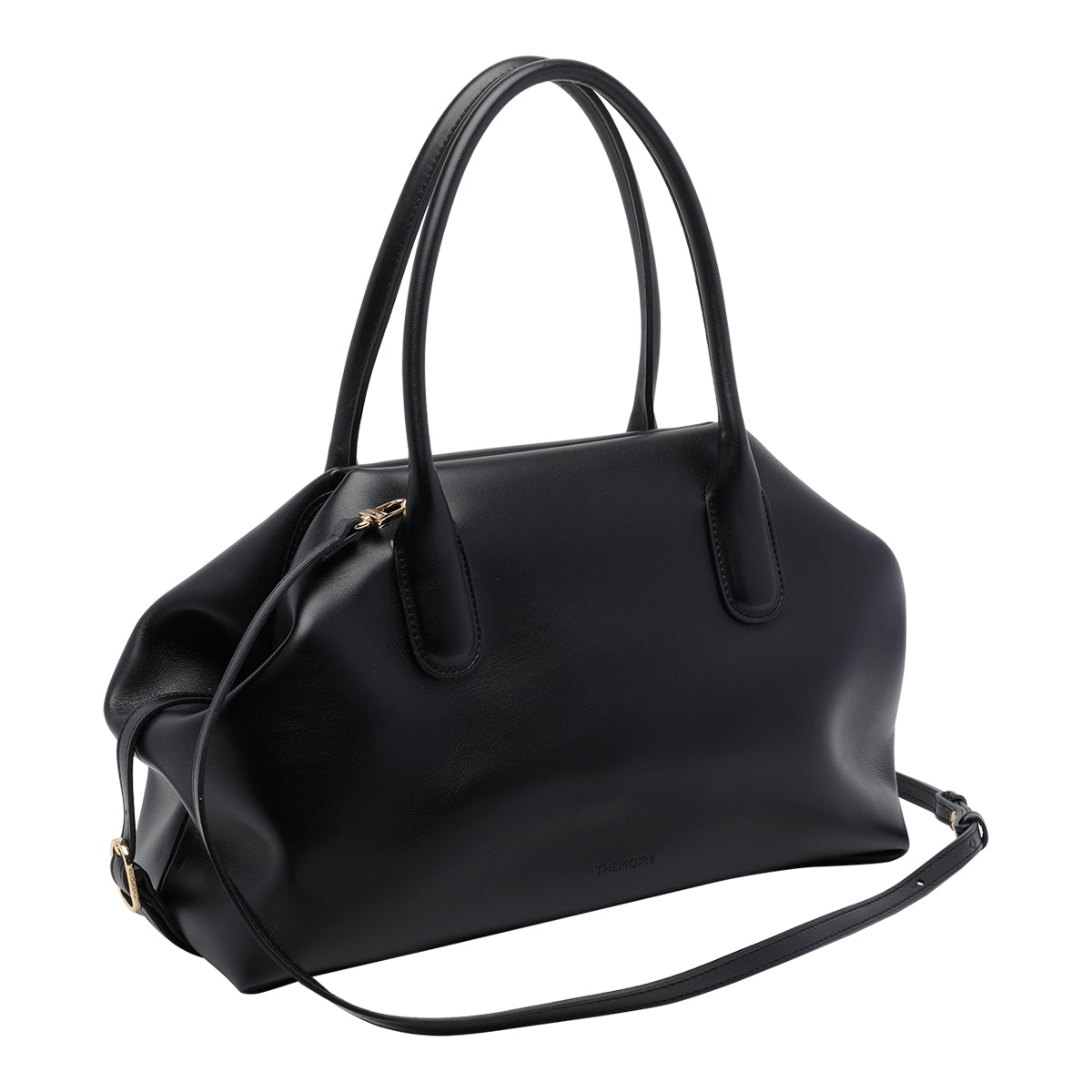 The Moire Bags Black Vegan Fabric