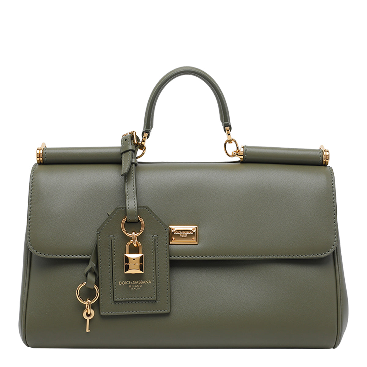 Dolce & Gabbana Green Calf Leather