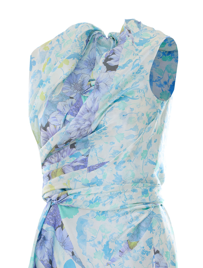 Maison Margiela Dresses Blue Silk