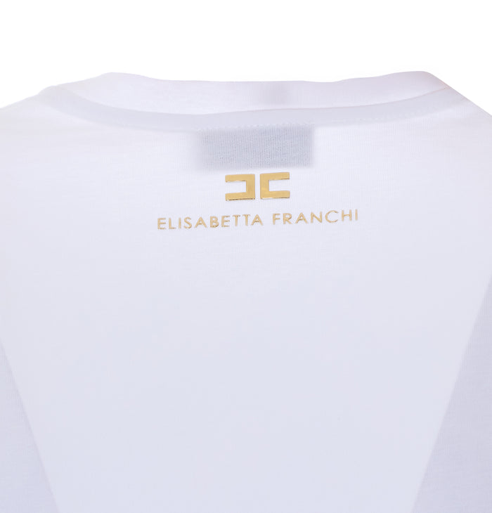 Elisabetta Franchi T-Shirts And Polos White Cotton