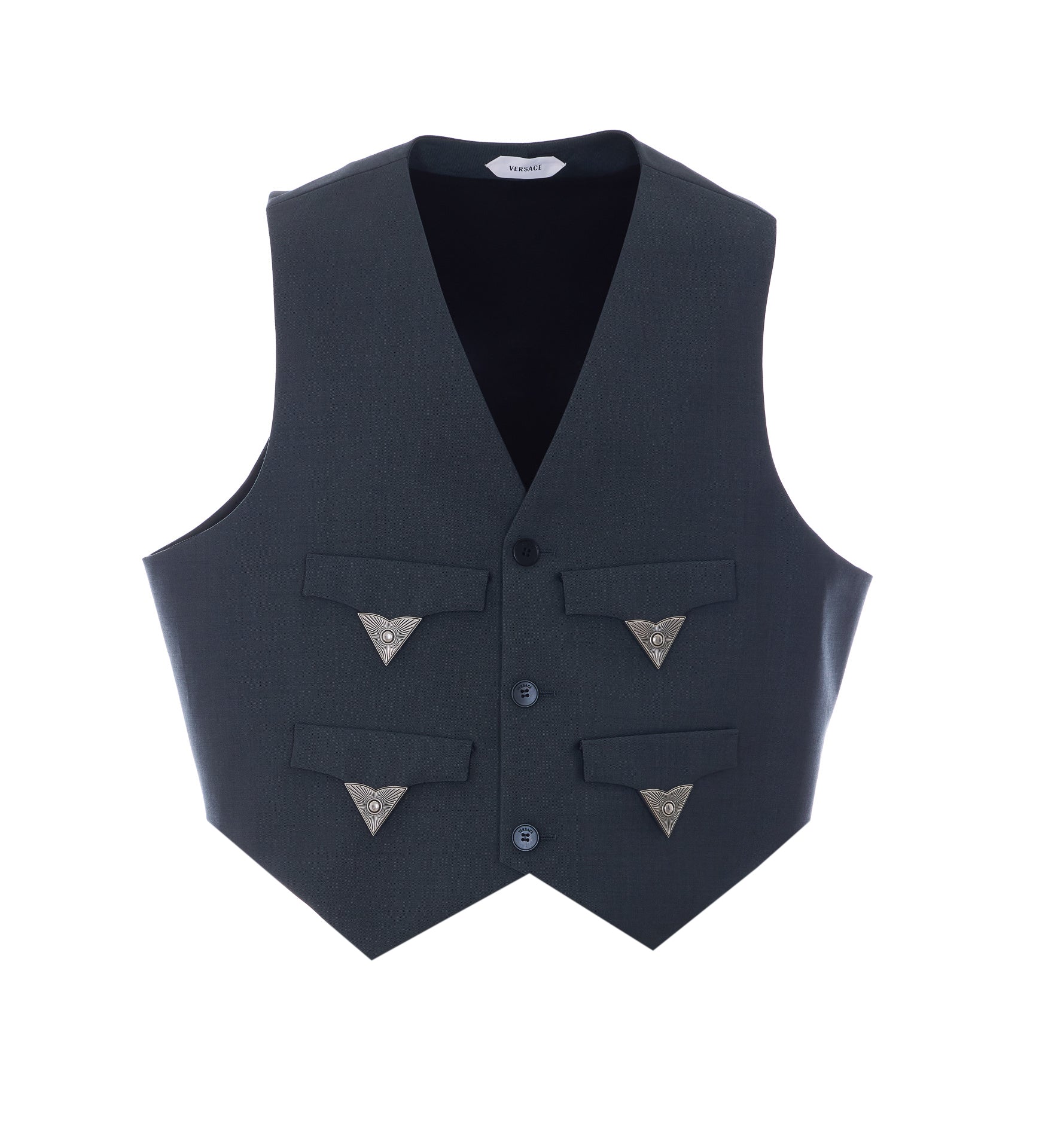 Versace Jackets Grey Wool