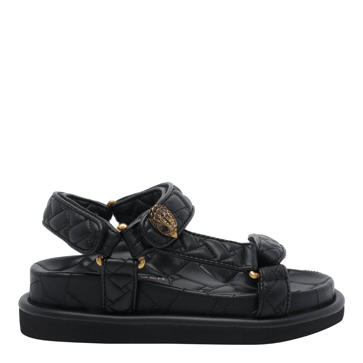 Kurt Geiger Sandals Black Calf Leather/rubber Sole