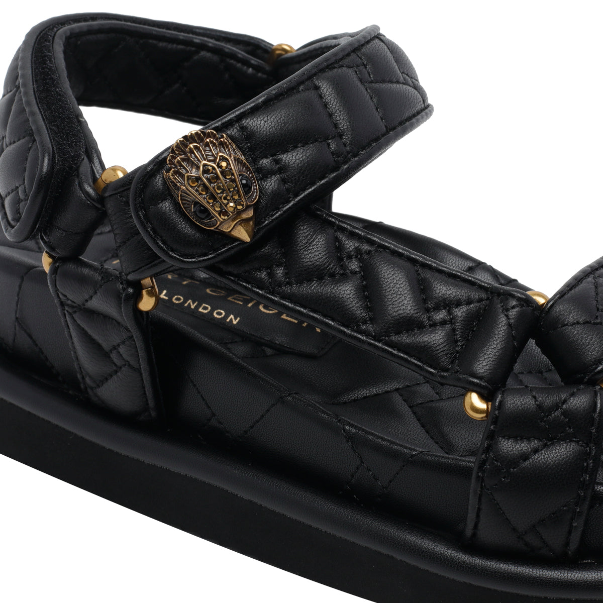 Kurt Geiger Sandals Black Calf Leather/rubber Sole