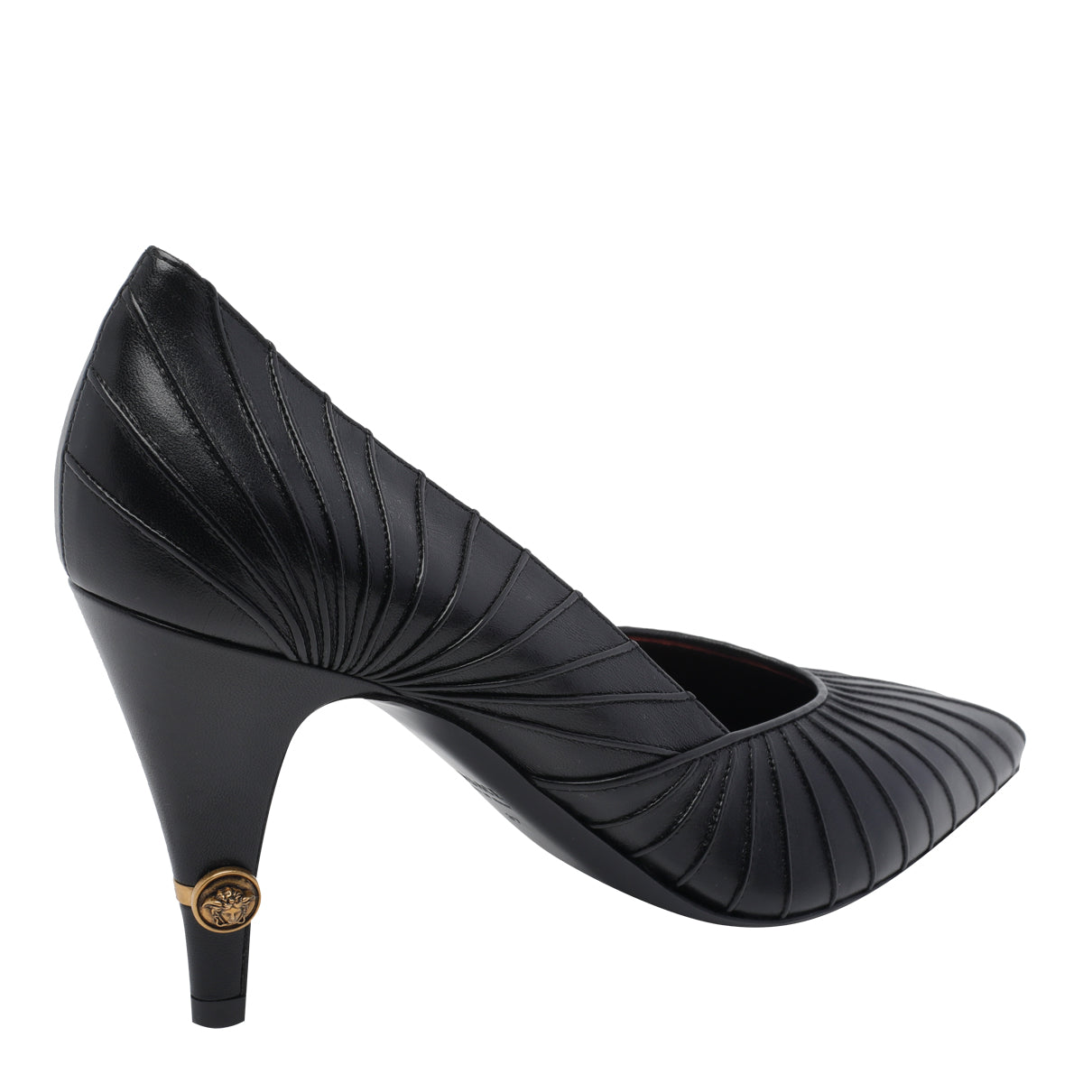 Versace With Heel Black Gold