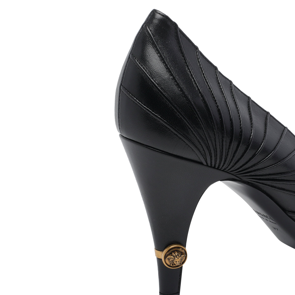 Versace With Heel Black Gold