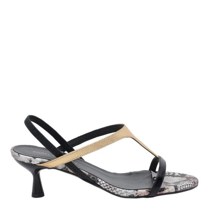 Angel Alarcon With Heel Black Sandal