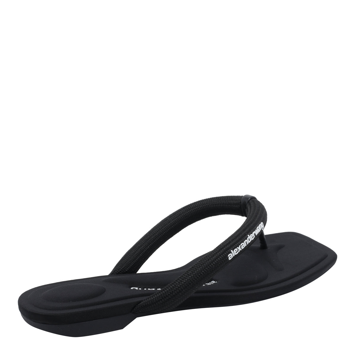 Alexander Wang Sandals Black Fabric/rubber And Fabric Sole