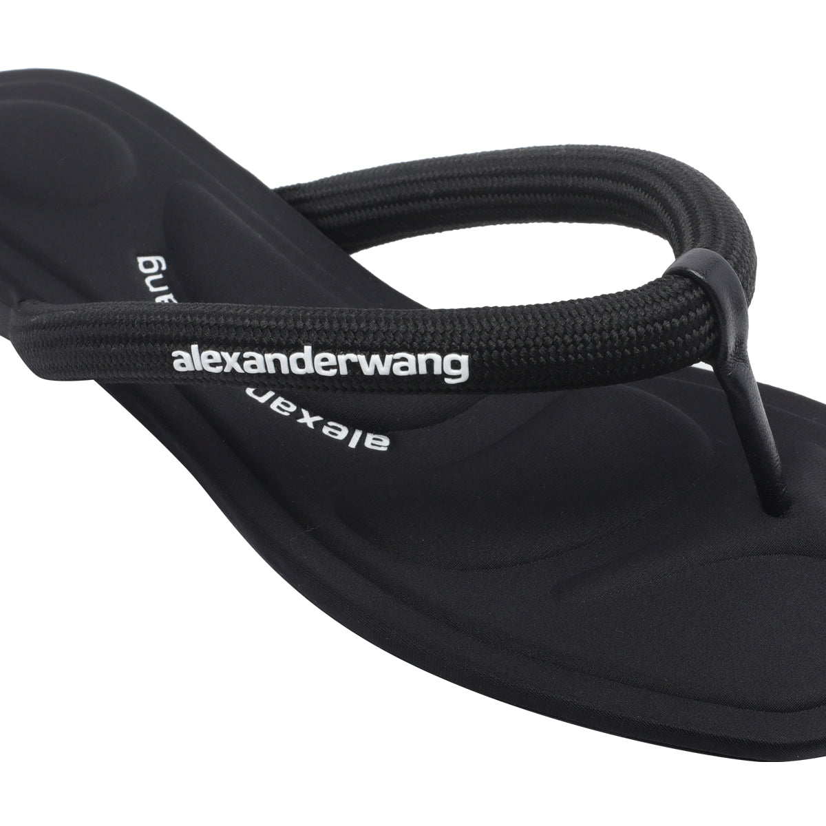 Alexander Wang Sandals Black Fabric/rubber And Fabric Sole