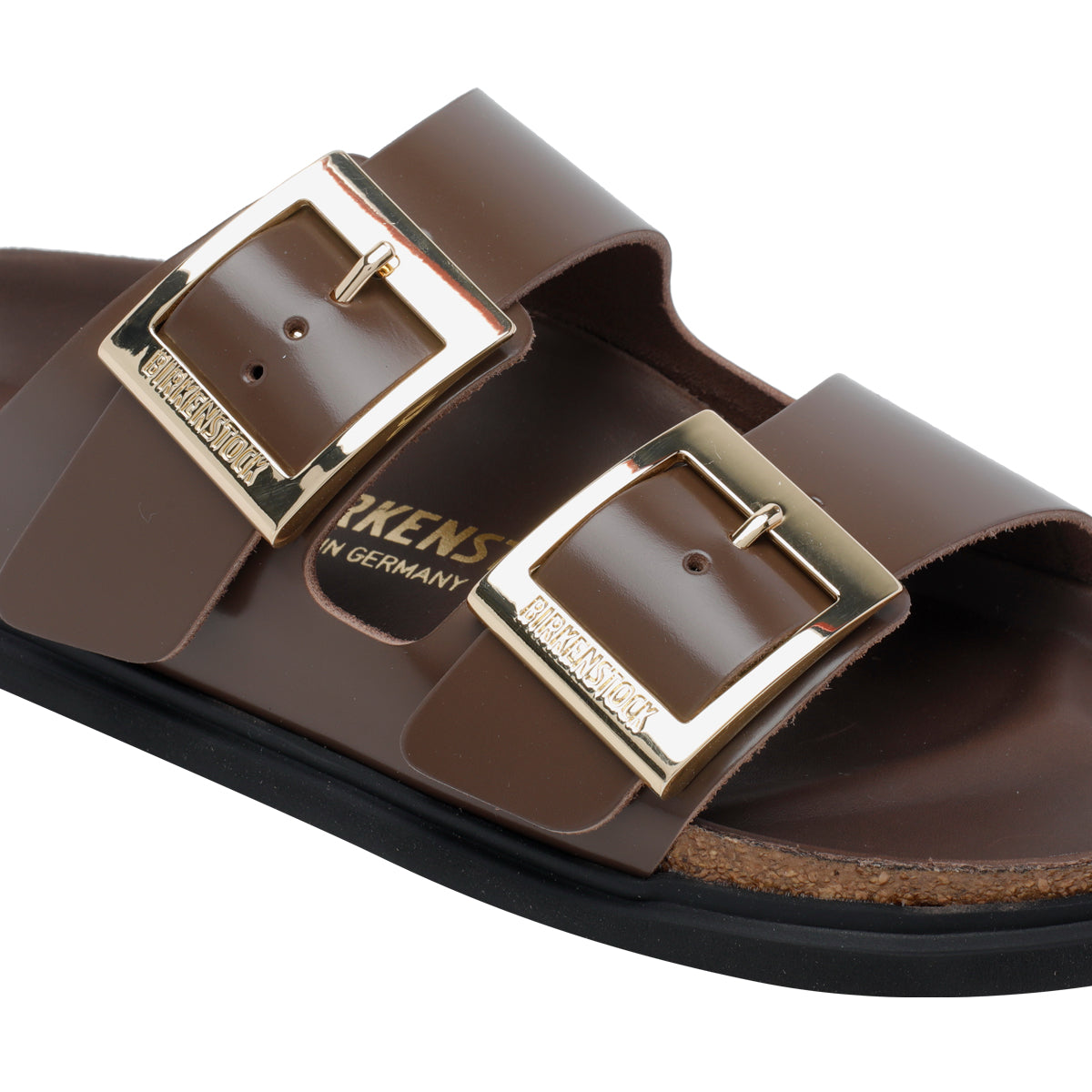 Birkenstock Sandals Brown Calf Leather/rubber Sole