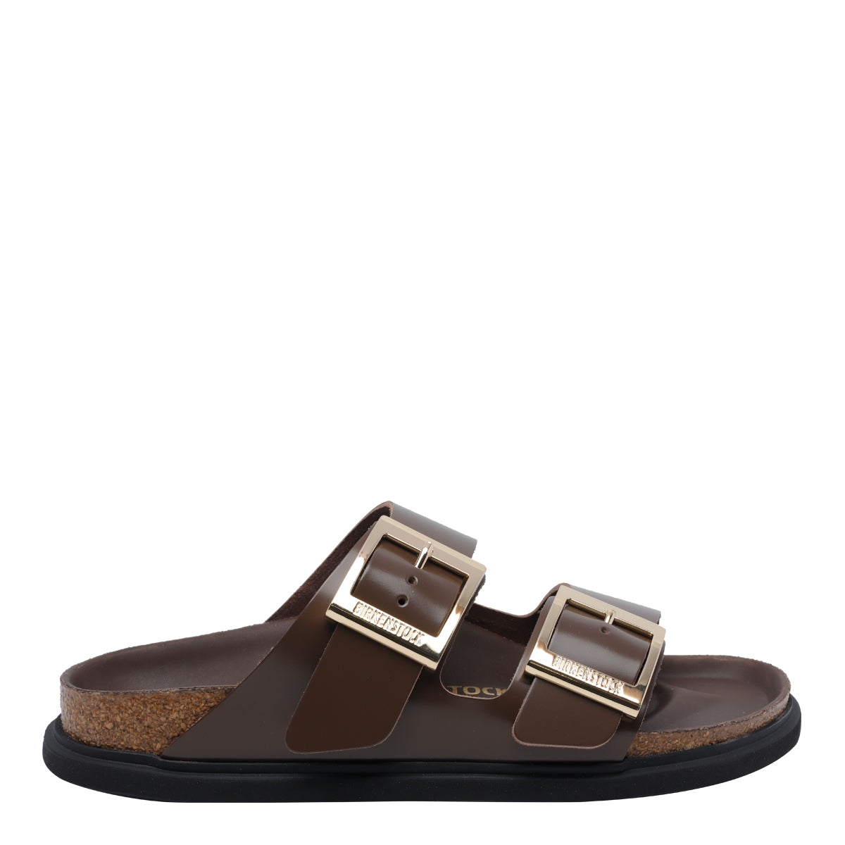 Birkenstock Sandals Brown Calf Leather/rubber Sole