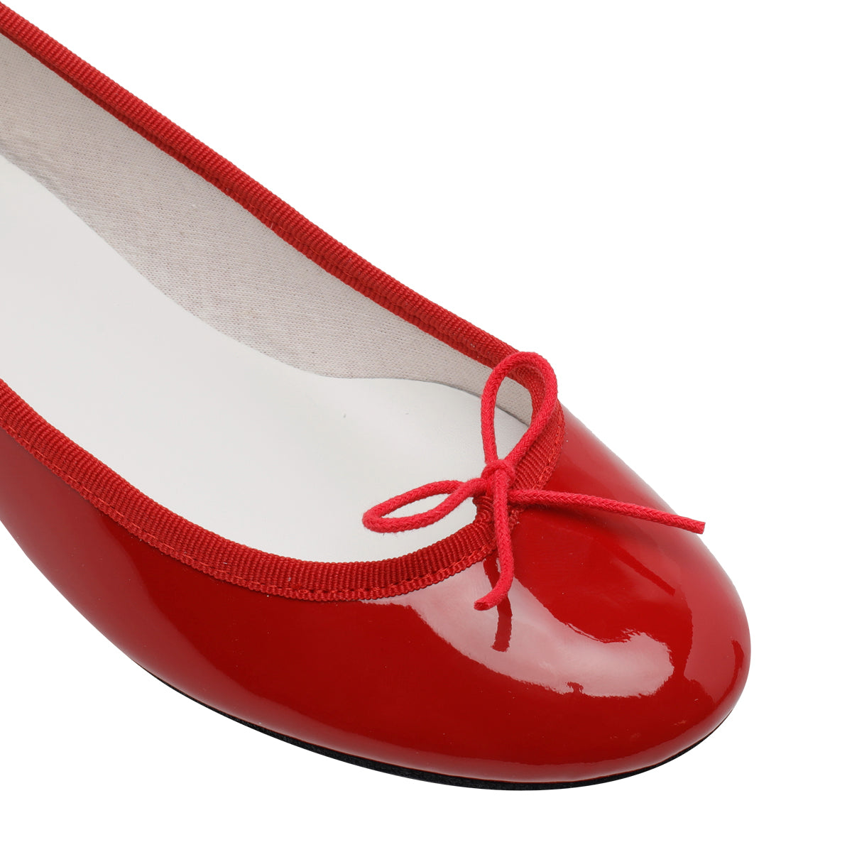 Repetto With Heel Red Patent Leather/leather Sole
