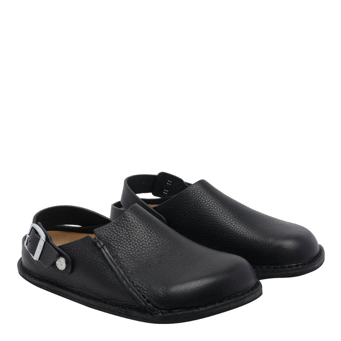Birkenstock Sandals Black Calf Leather/rubber Sole