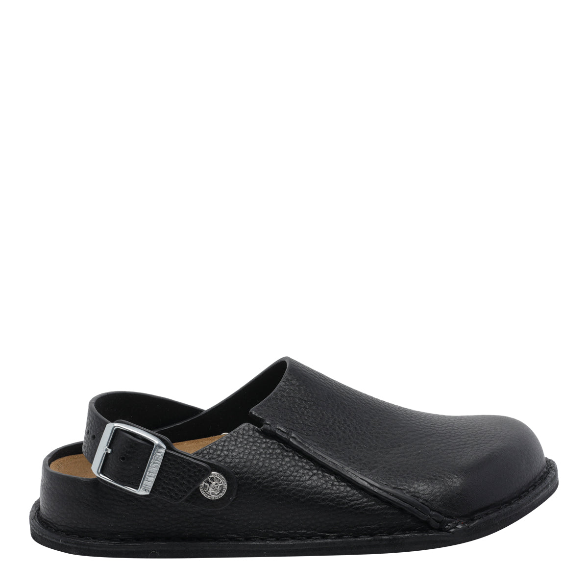 Birkenstock Sandals Black Calf Leather/rubber Sole