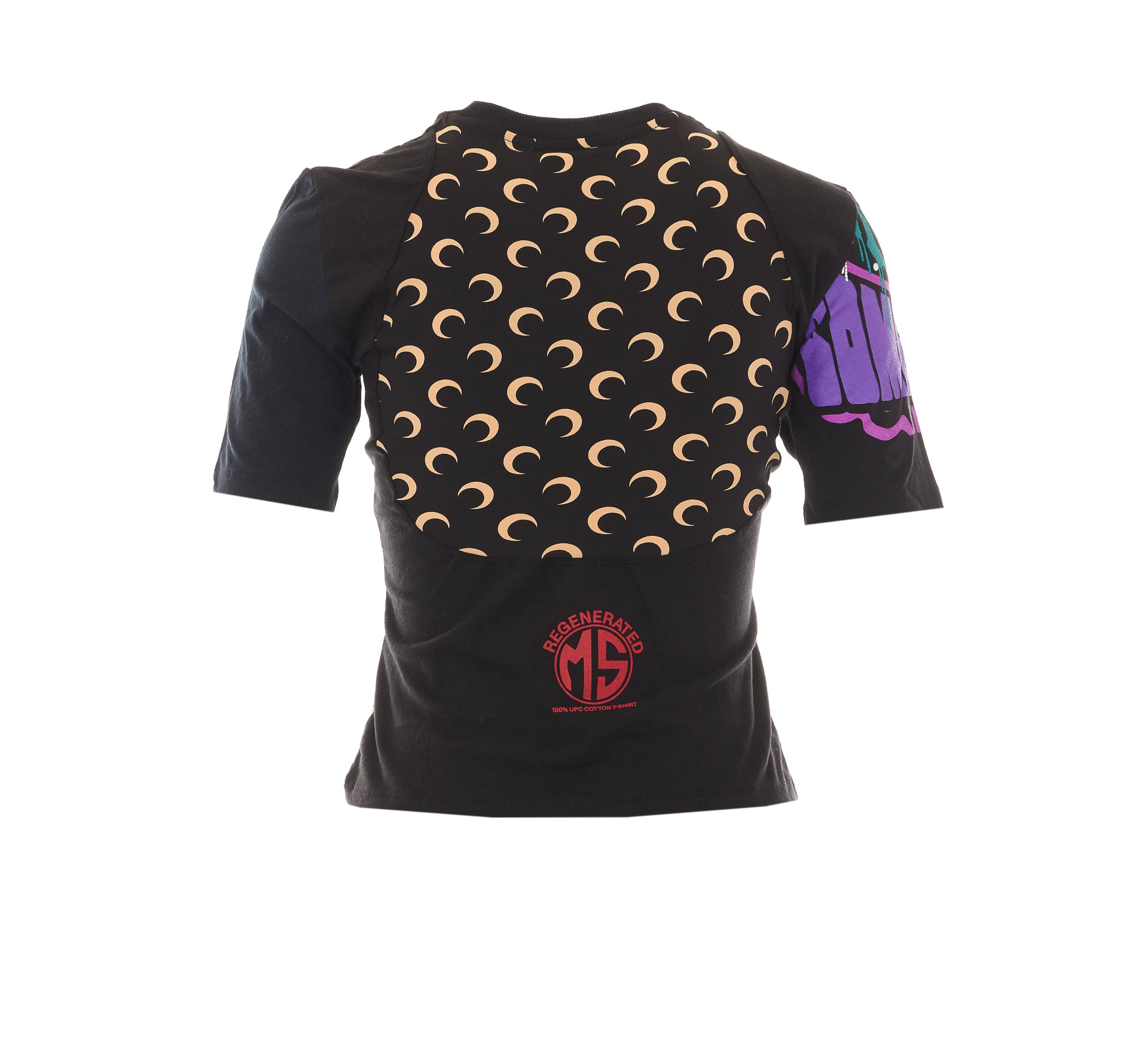 Marine Serre T-Shirts And Polos Black Cotton