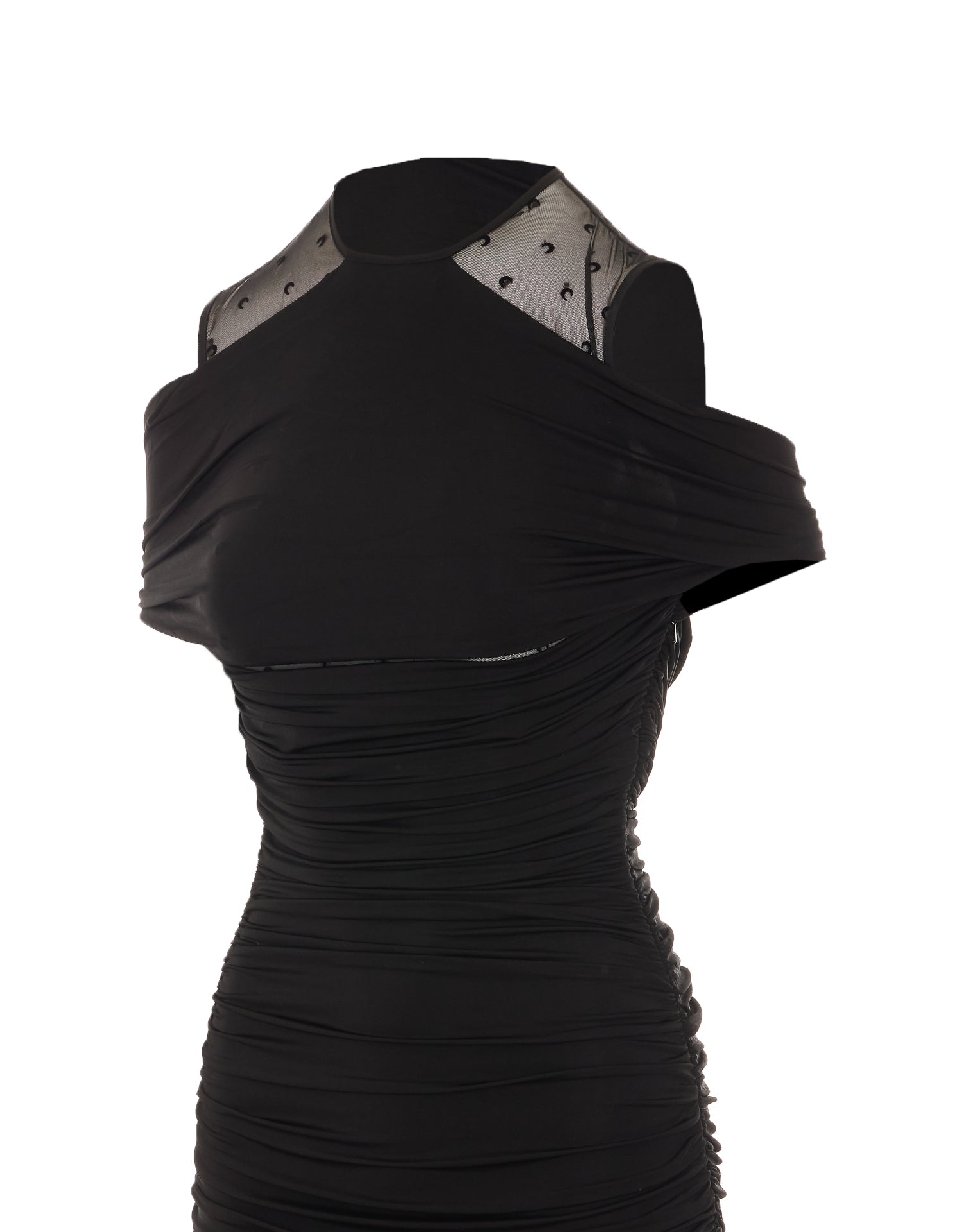 Marine Serre Dresses Black Viscose