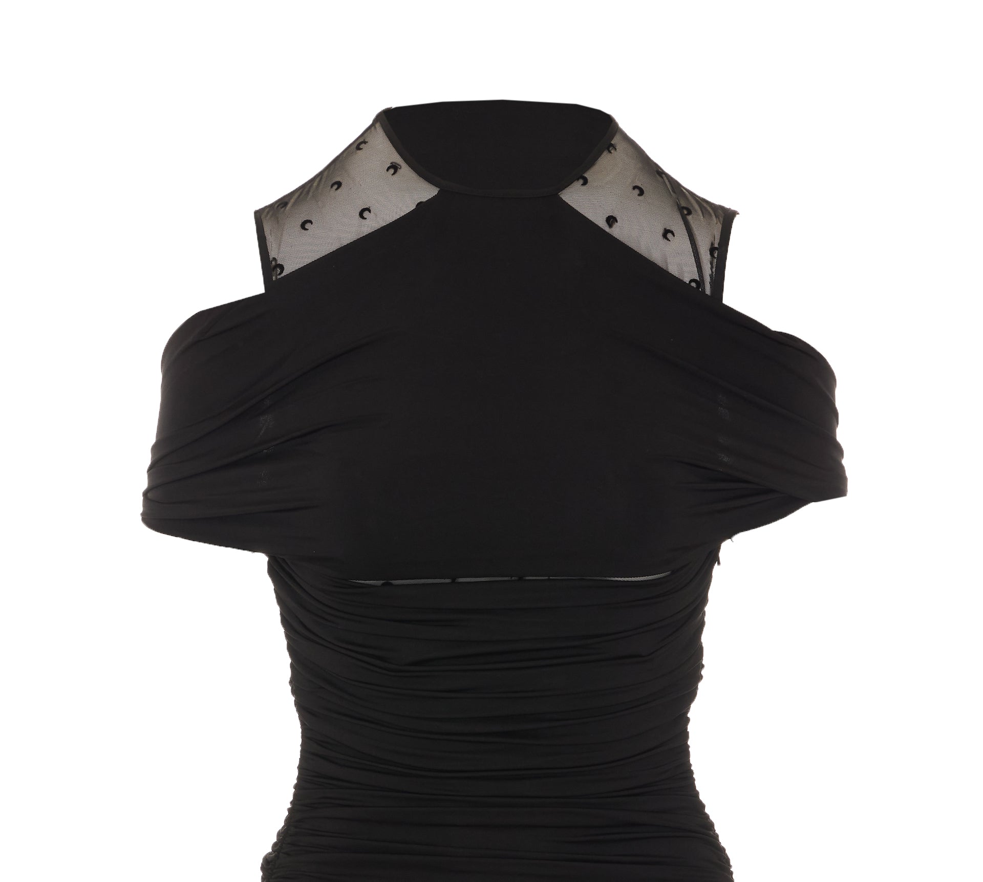 Marine Serre Dresses Black Viscose