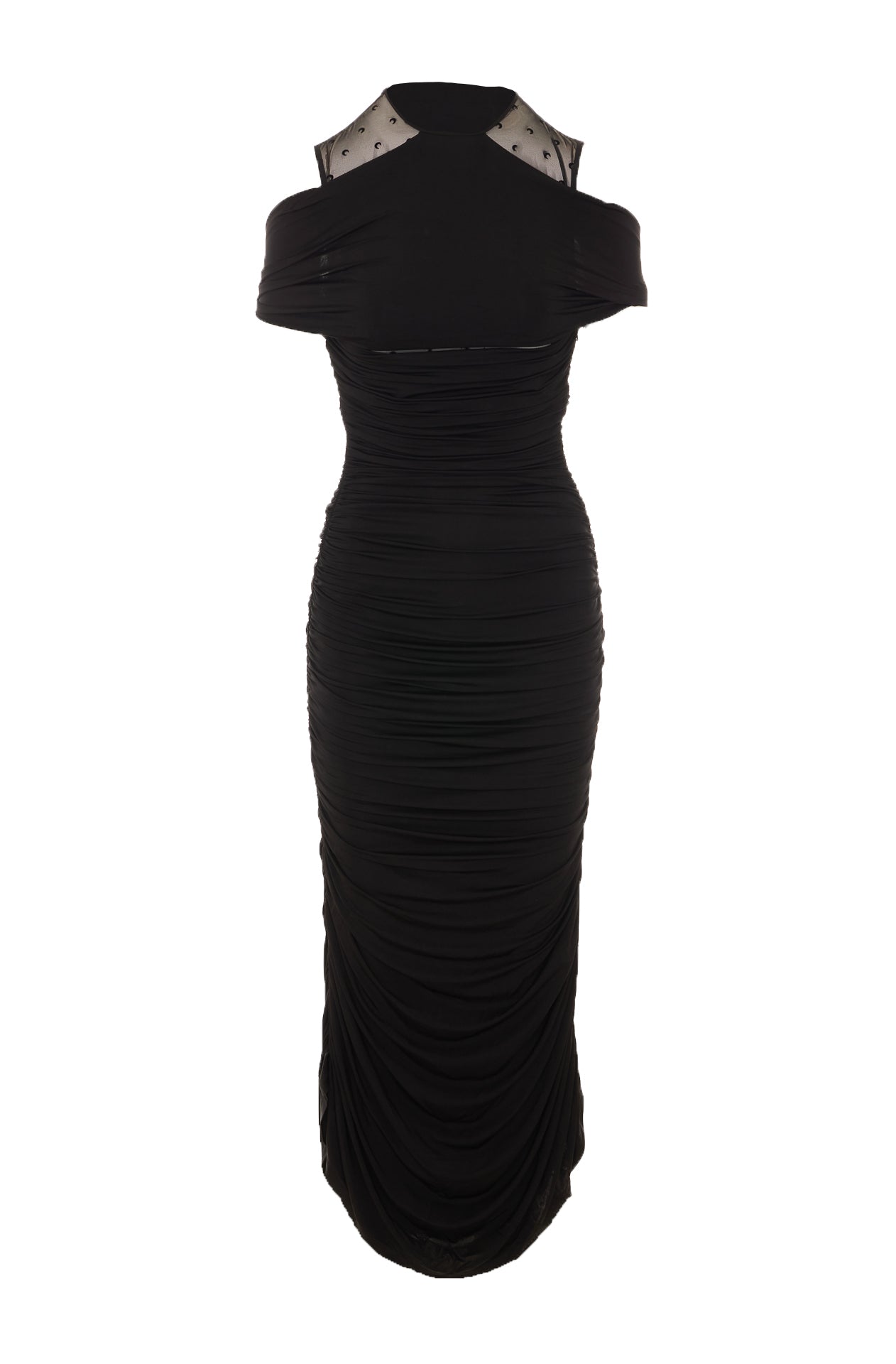 Marine Serre Dresses Black Viscose
