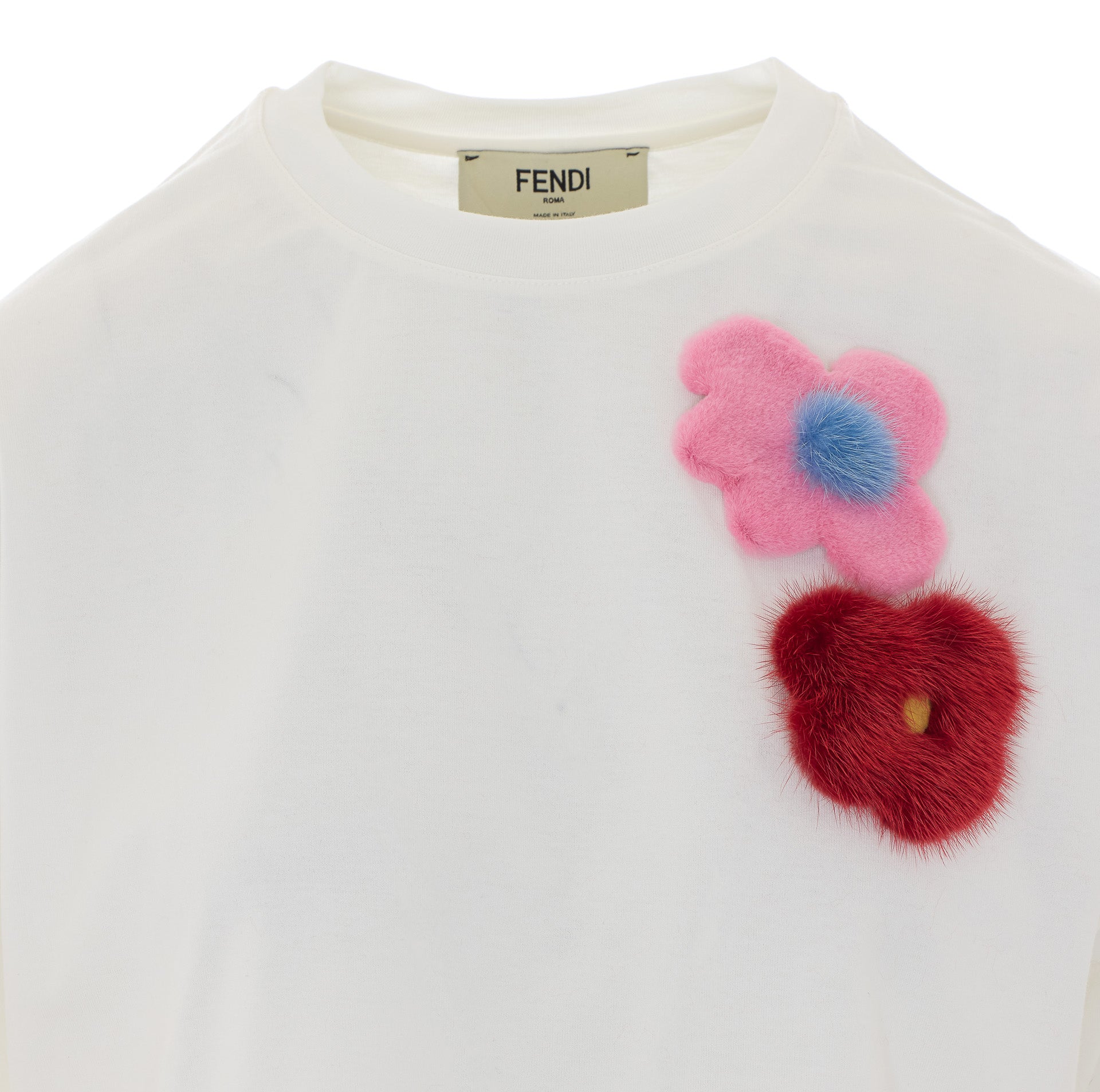 Fendi T-Shirts And Polos White Cotton