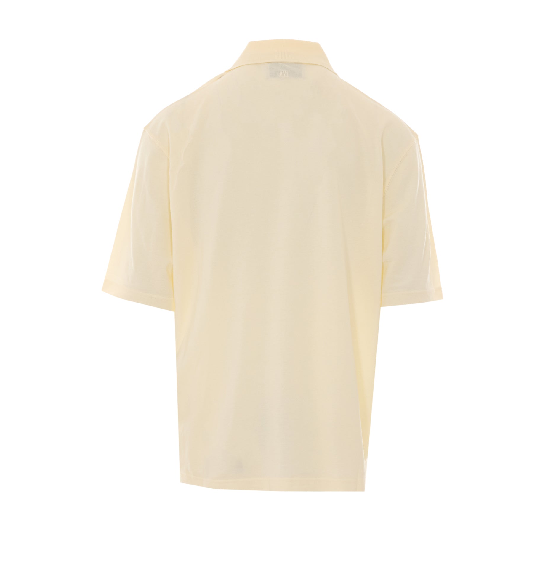 Ami Alexandre Matiussi T-Shirts And Polos Yellow Cotone