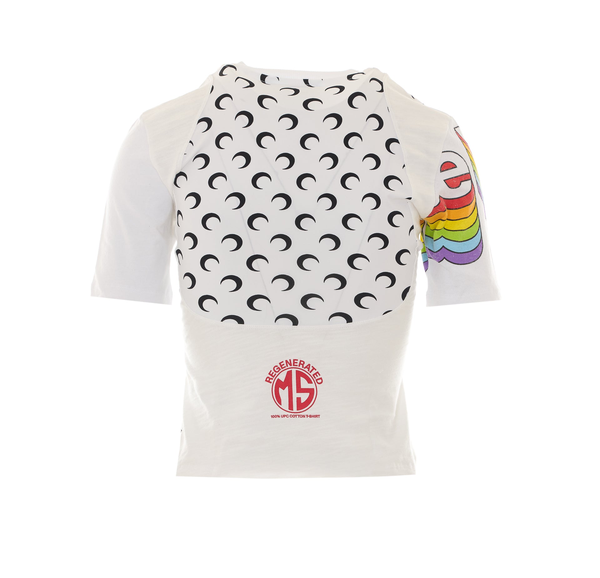 Marine Serre T-Shirts And Polos White Cotton