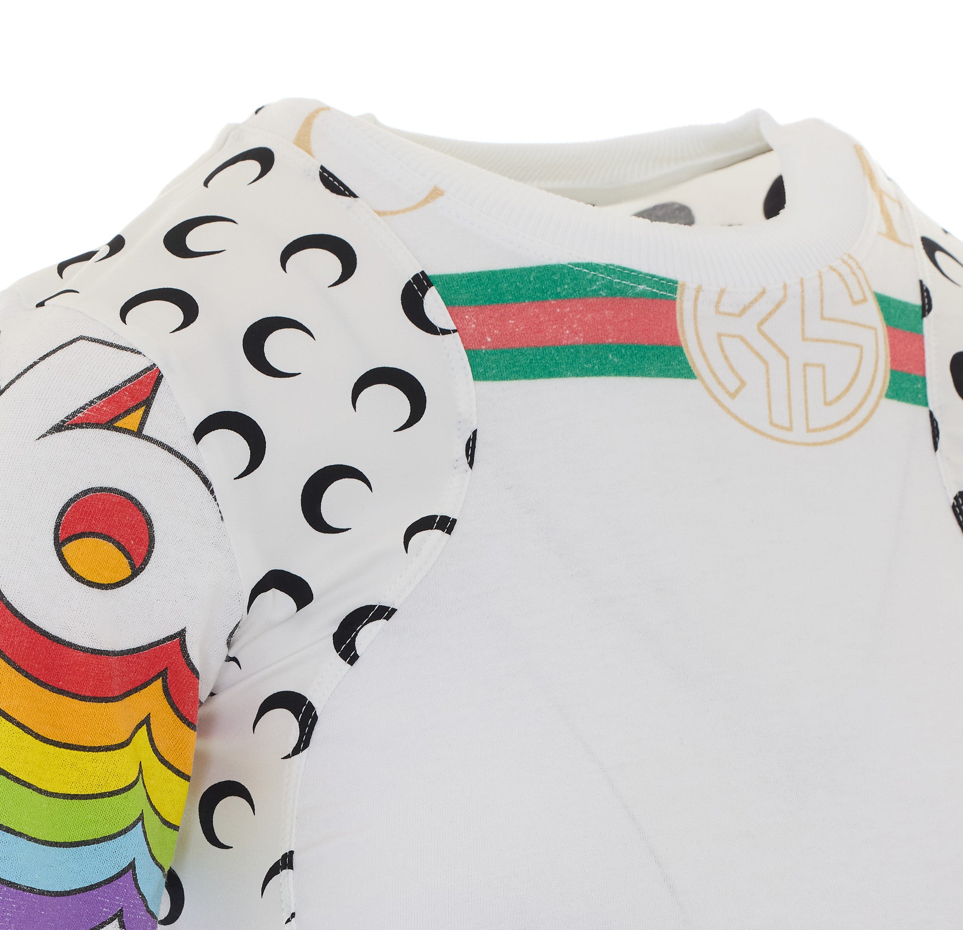 Marine Serre T-Shirts And Polos White Cotton