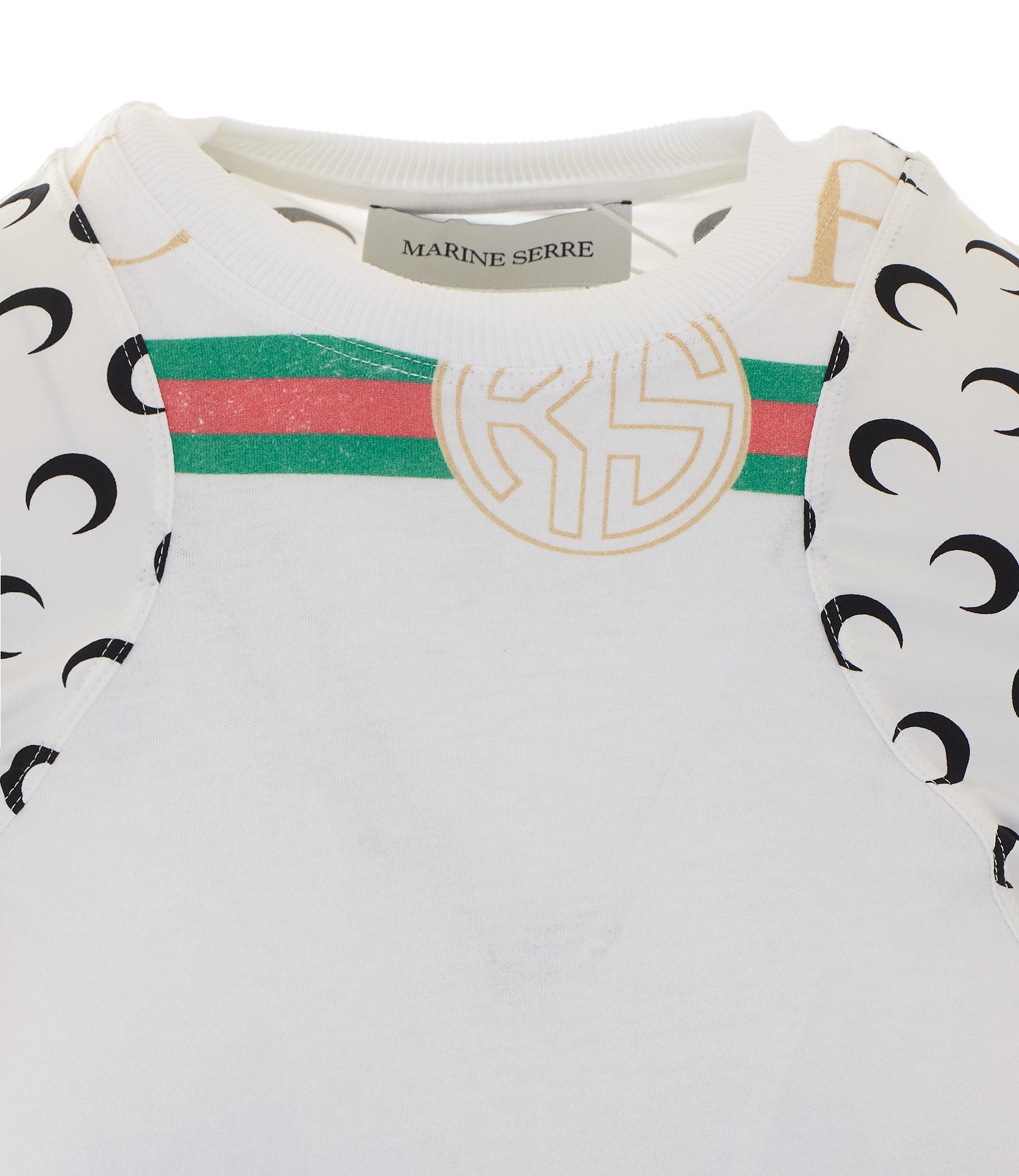 Marine Serre T-Shirts And Polos White Cotton