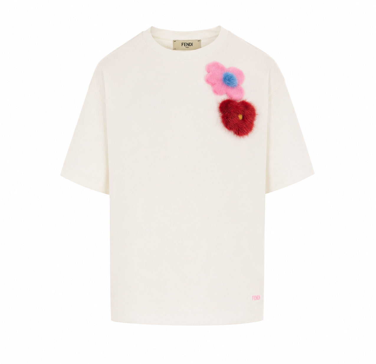 Fendi T-Shirts And Polos White Cotton